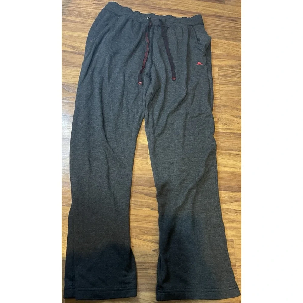 Tommy Bahama Pants Mens Medium Gray Jersey Pajama Sleepwear Lounge Drawstring
